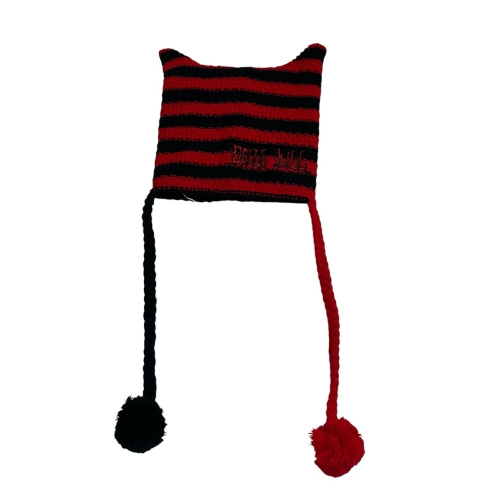 NWT DOLLS KILL BLACK & RED HAT OUT OF STOCK